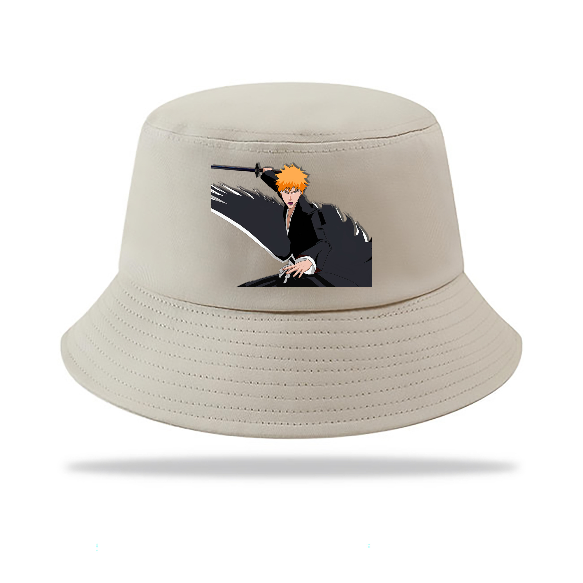 （画像用） ブリーチ 黒崎一護（くろさき いちご）BLEACH Kurosaki Ichigo アウトドア日除けバケットハット